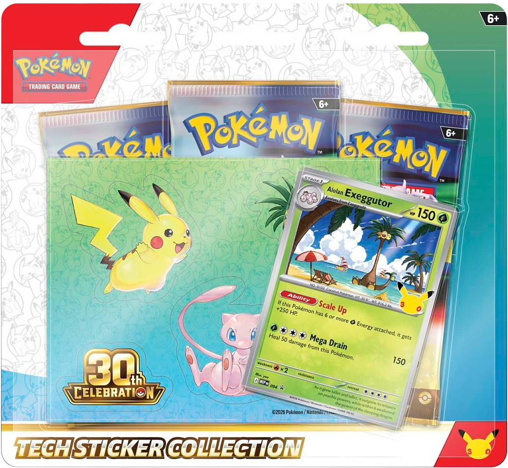 30th Celebration 30th Celebration Tech Sticker (Alolan Exeggutor) Collection