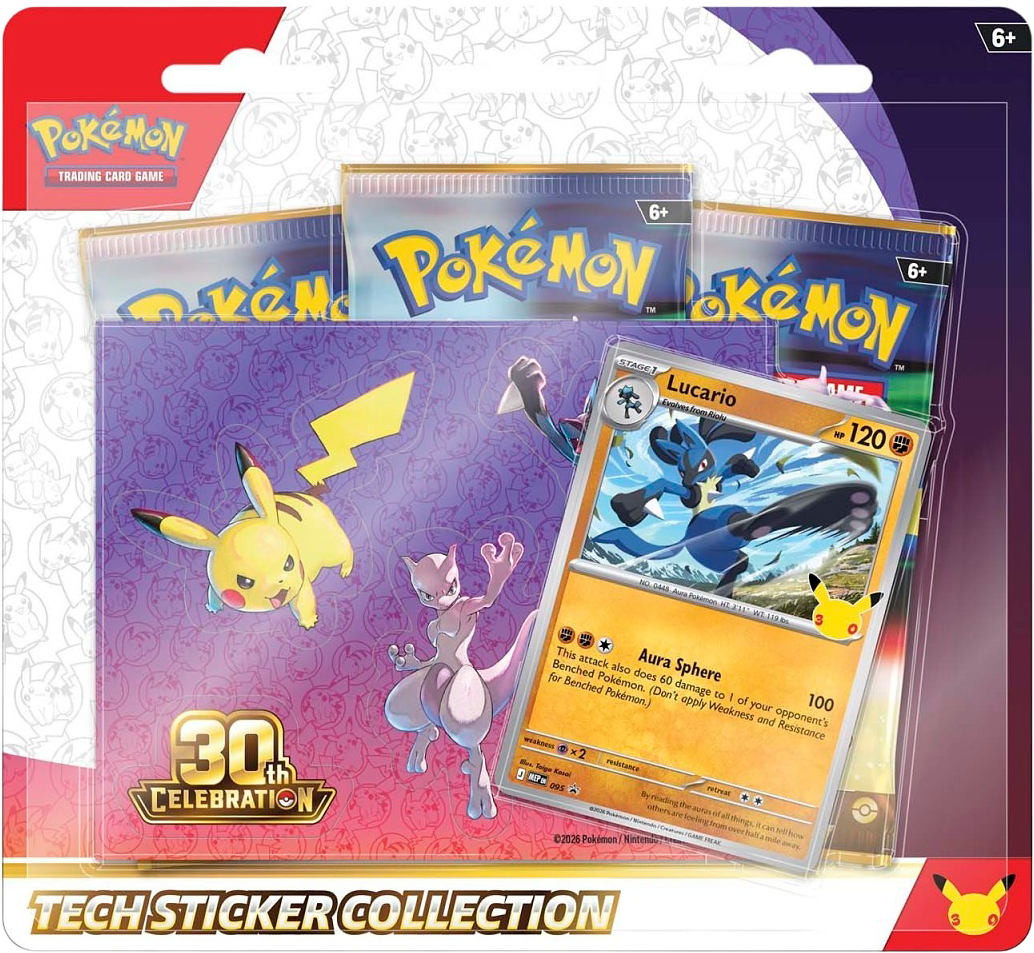 30th Celebration 30th Celebration Tech Sticker (Lucario) Collection